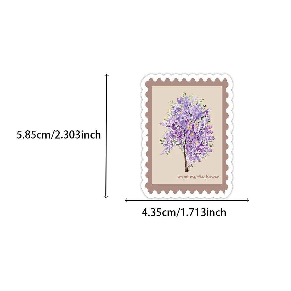 50 SZTUK Retro Kwiatowe Naklejki z Surowych Kwiatów, Naklejki Winylowe Graffiti na Gitarę, Bagaż, DIY, Wodoodporne Naklejki na Obudowę Telefonu