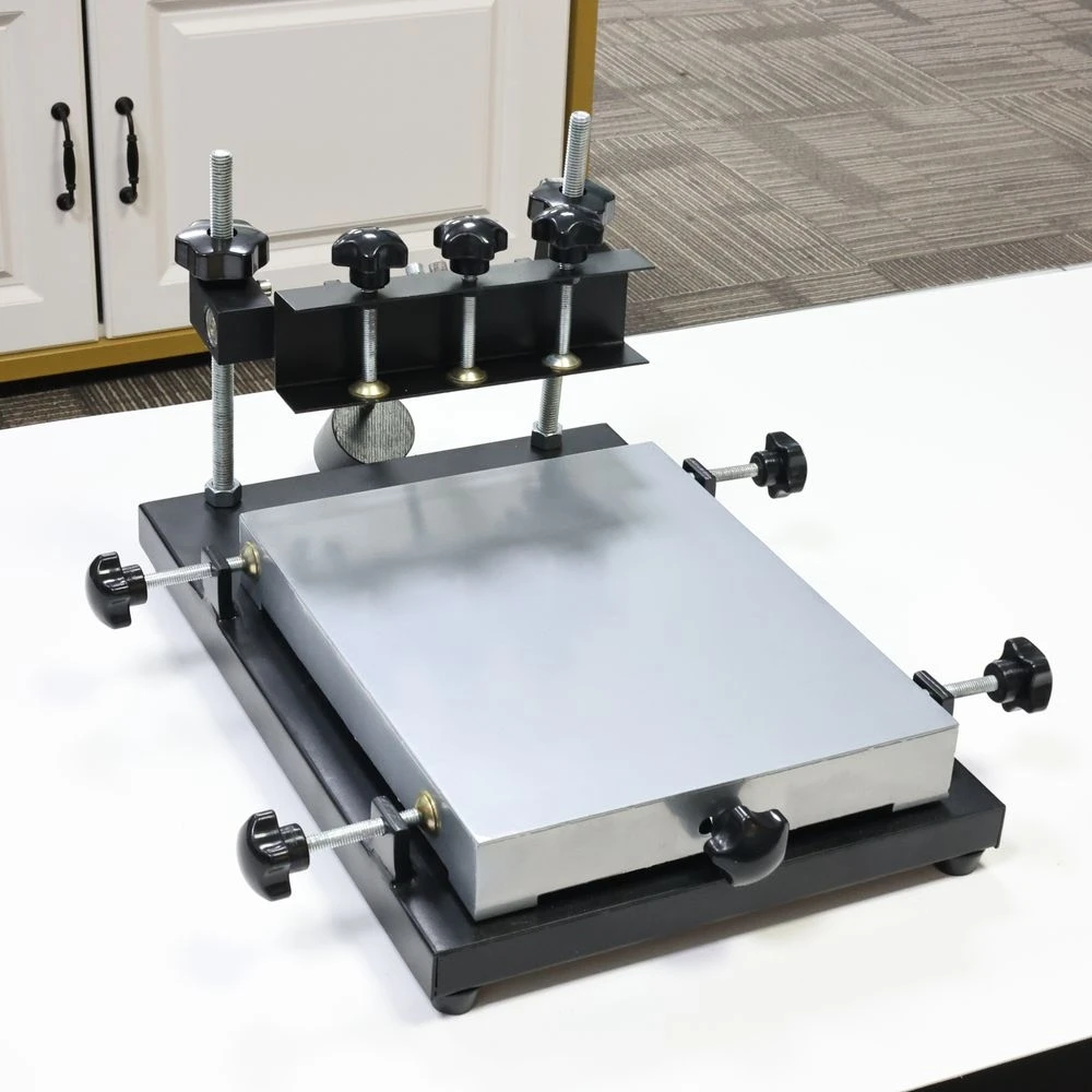 

Small Size Manual Silk Screen Station, Adjustable Solder Paste Printer, SMT Printing Stencil Machine, 30x24CM