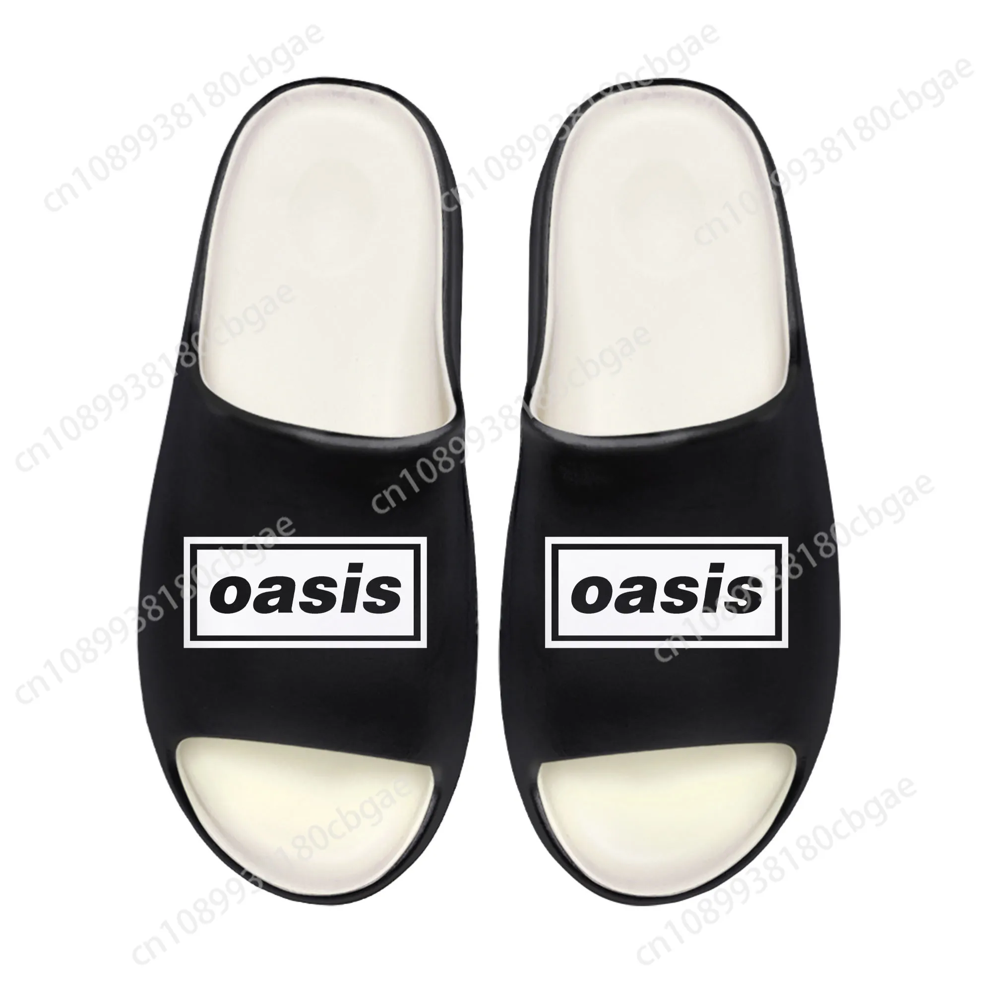 

Oasis Rock Band shoes Soft Sole Sllipers Home Clogs Step On Water Shoes Mens Womens Teenager Step in Customized Sandals