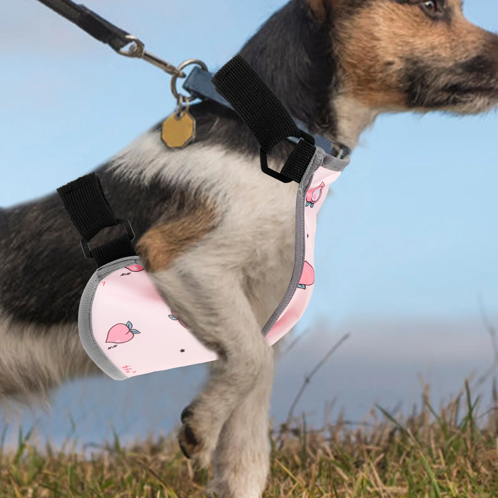 Ochraniacz na brzuch dla samicy psa, wodoodporny ochraniacz na klatkę piersiową, uroczy kombinezon na brzuszek do codziennych aktywności na świeżym powietrzu, spacerów i joggingu.