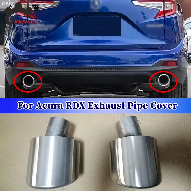

For Acura RDX Rear Bumper Muffler Trim Cover Rear cylinder Exhaust Pipe Frame Rear Exhaust End