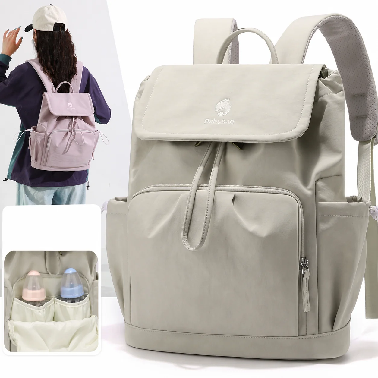 mochila-com-cordao-compartimento-isolado-para-garrafa-separacao-de-itens-secos-e-molhados-bolsa-de-viagem-para-mae-para-carrinho-de-bebe-para-fraldas-e-roupas