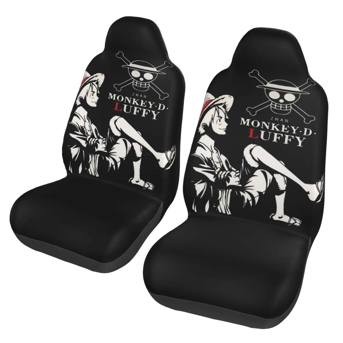 

Универсальный чехол для автомобильного сиденья One Piece Monkey D Luffy, всесезонный, для внедорожников, с изображением капитана пиратов, из волокнистого материала, автомобильные аксессуары