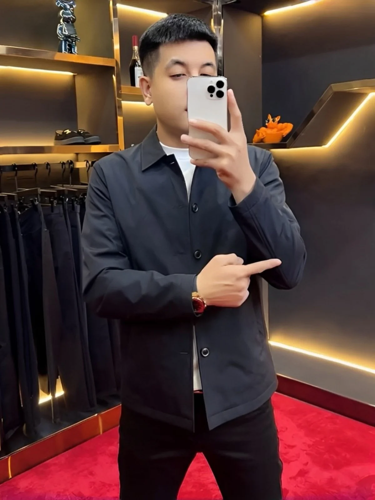 

Мужская повседневная куртка Slim Fit: модная, с воротником, удобная верхняя одежда для осени, молодежная, городская, ветрозащитная, с длинными рукавами