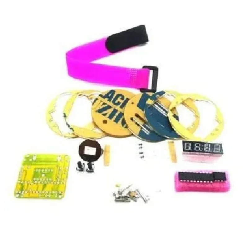 DIY Kit Digital Watch Electronic Clock Single-chip LED Digital Electronic Watches Clock Module LED With Cover For arduino NEW