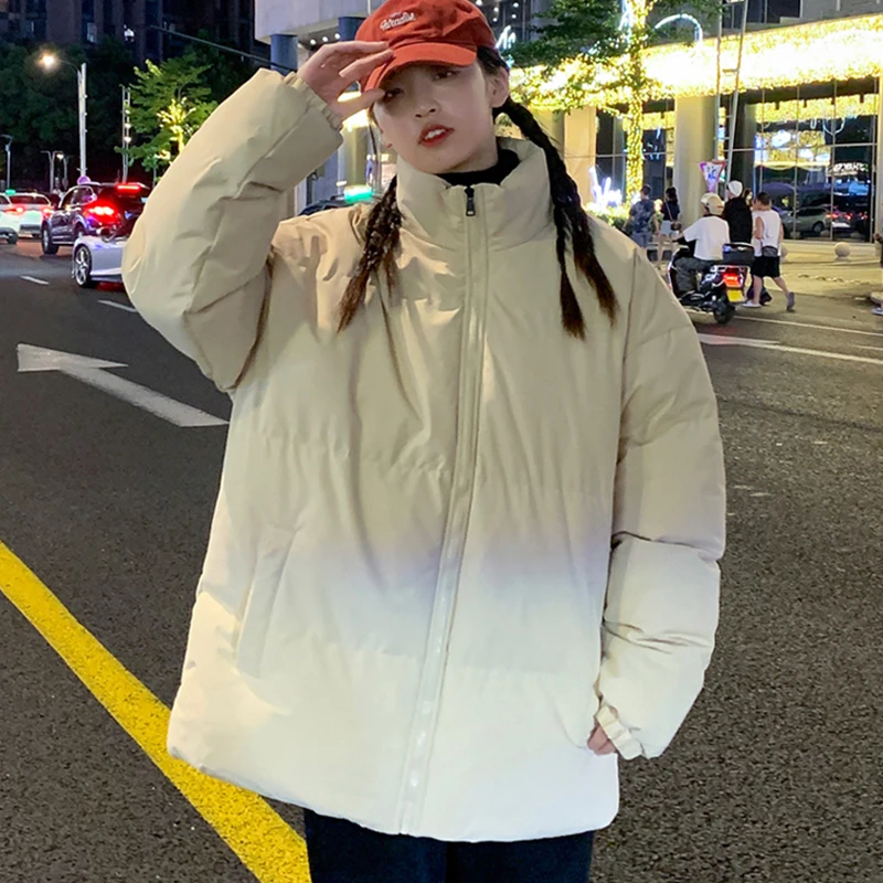 

Зимние парки, одежда, женская утепленная куртка-парка, стеганые куртки с воротником-стойкой, корейские модные женские утепленные зимние пальто, женские