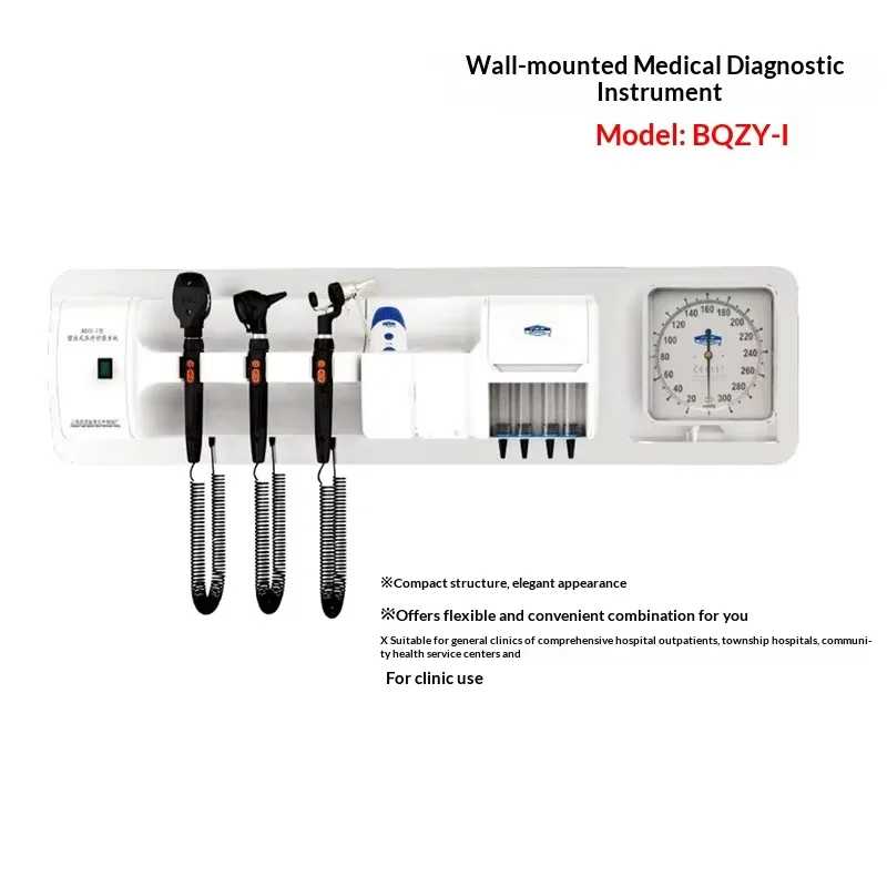 ENT Diagnostic Set Wall Mounted Diagnostic SetIntegrated Diagnostic System ENT Endoscope Camera Ophthalmoscope Otoscope Machine