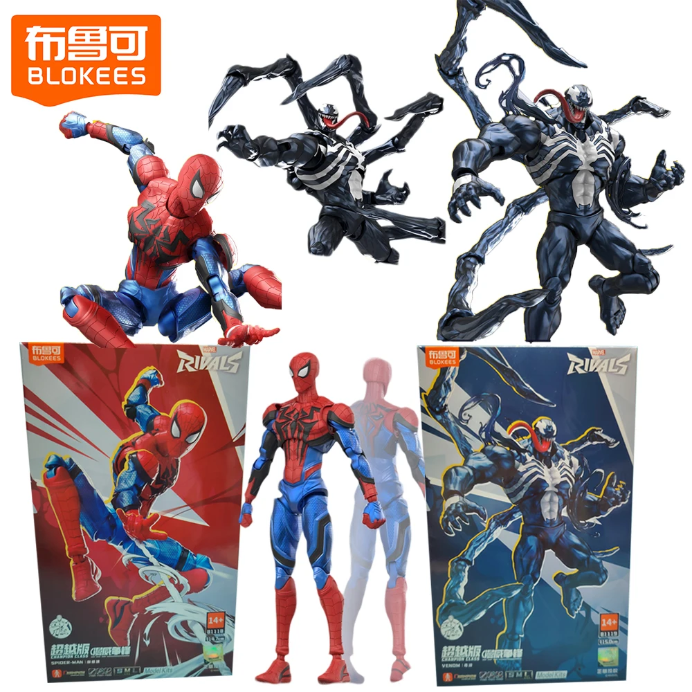 

Genuine BLOKEES Marvel Venom Spider-man Action Figures Champion Class Exquisite Model Perfect Gifts for Fans Collection in Stock