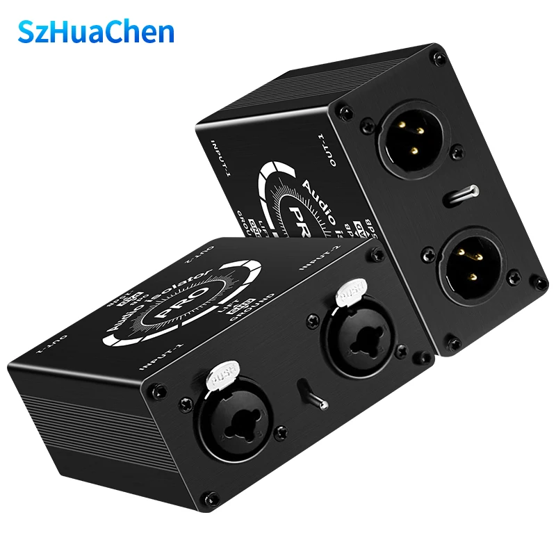 Audio Signal Noise Reducer Dual Channel Audio Isolator Audio Noise Filter Noise Suppressor Isolator for Live Broadcast Mixer