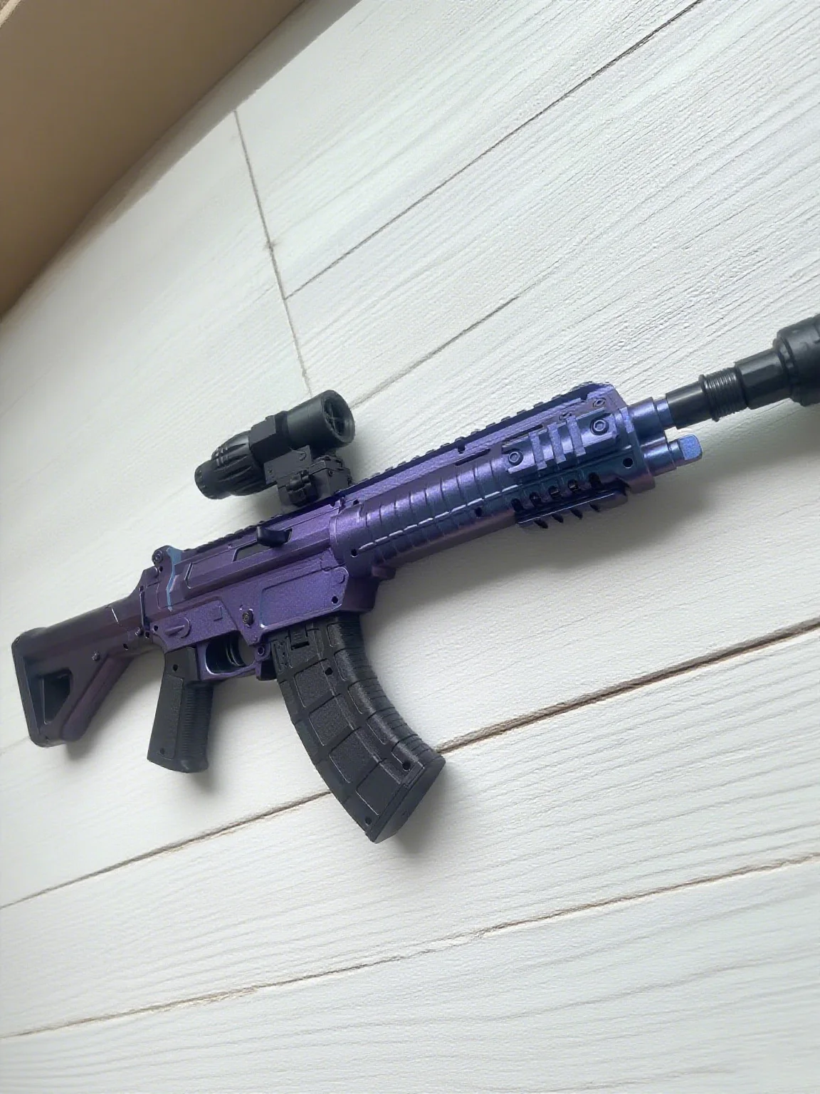 QBZ191 Gel Blasters with Color-Shifting Camo | 500 Rounds Auto Electric Gel Ball Blaster, 30M Range