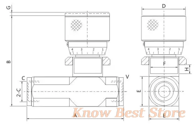Flow Control Valve STU Hydraulic Throttle Valve One-way STU-G1/4 STU-G3/8 STU-G1/2 STU-G3/4 STU-G1