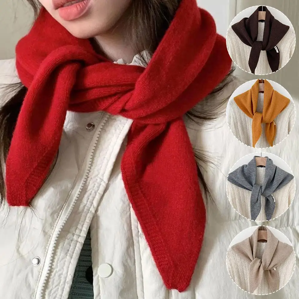 WOL GEBREIDE SJAAL Multifunctionele Warme Driehoekige Sjaal Vrouwen Hoofddoek Winter Warm Breien Halsdoek Haar Wrap Halswarmer