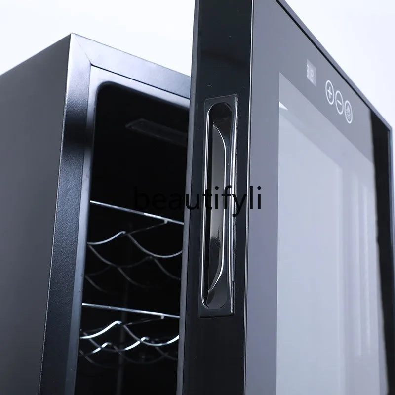 Constant Temperature Wine Cabinet for Home Use, 12 Bottle Red Wine Display Cabinet, Refrigerated Temperature Control
