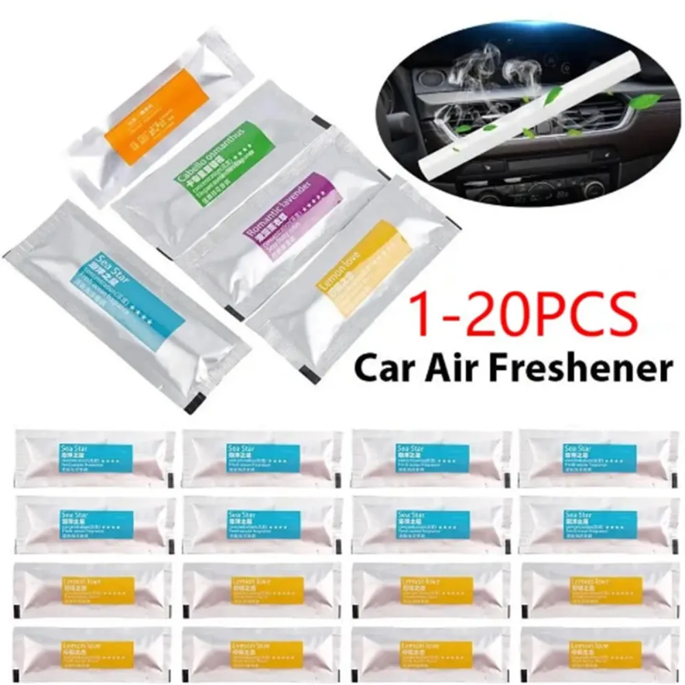 Difusor de aceite aromático para coche, palo de aromaterapia sólido para Interior automotriz, núcleos de repuesto para ambientadores, 10 piezas