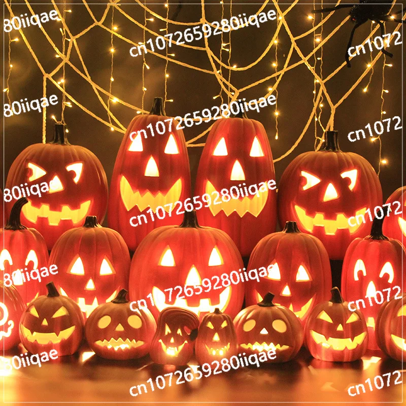 

New Halloween grimace jack-o-lantern INS wind luminous decoration indoor and outdoor scene layout props