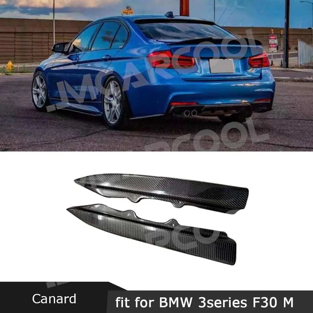 

Rear Bumper Lip Splitter for BMW 3 Series F30 M Sport 2012-2017 Carbon Fiber Side Aprons Rear Splitters Lip Canard Flaps