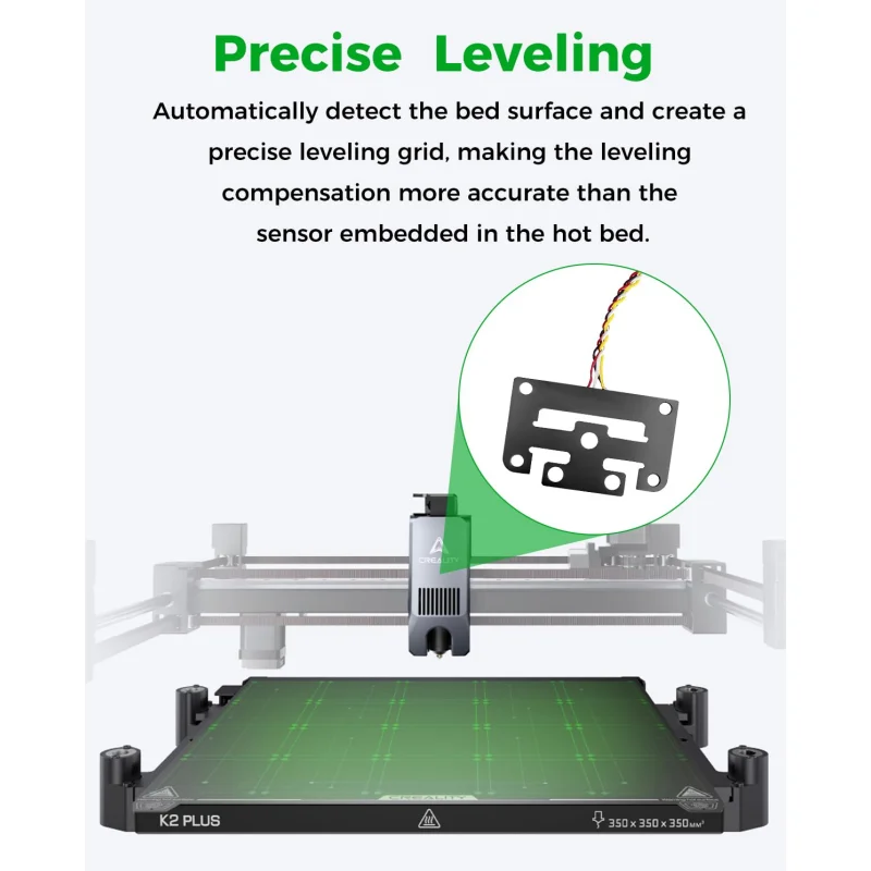 Creality HI Official Authentic K2 Plus Strain Gauge High Precision Auto-Leveling Sensor 38×23.95×3_L50 Self-Leveling Module
