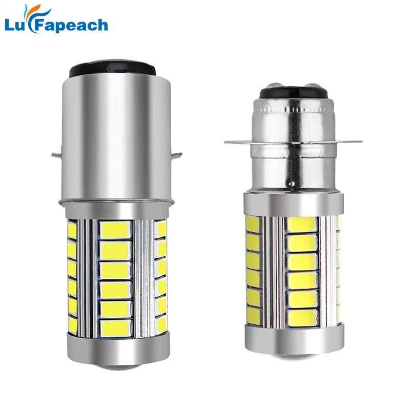 H6 BA20D Motorcycle Headlight Bulb Led Motorbike BA20D Px15d P15d Led Scooter Accessories H6 Motor Light Headlamp DRL Lights