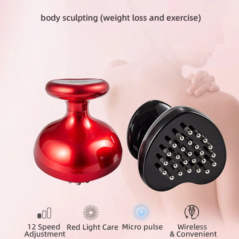 Electric meridian brush micro-electricity dredge meridian slimming skinny legs brush stomach lymphatic drainage massage device