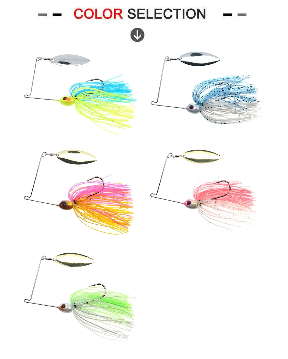 HISTOLURE Spinner Köder 7g 10g Draht Köder Buzzbait Metall Löffel Jig Angelköder Spinnerbait Swimbait Bass – Detail 7