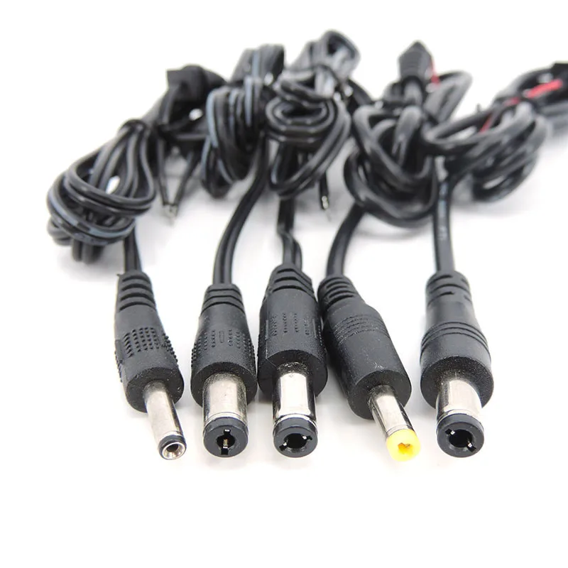 1M 2pin Adapter Output Power adapter Cord DC Male Plug 100cm Cable 5.5*2.5/2.1 4.0*1.7 3.5*1.35 repair cord B4