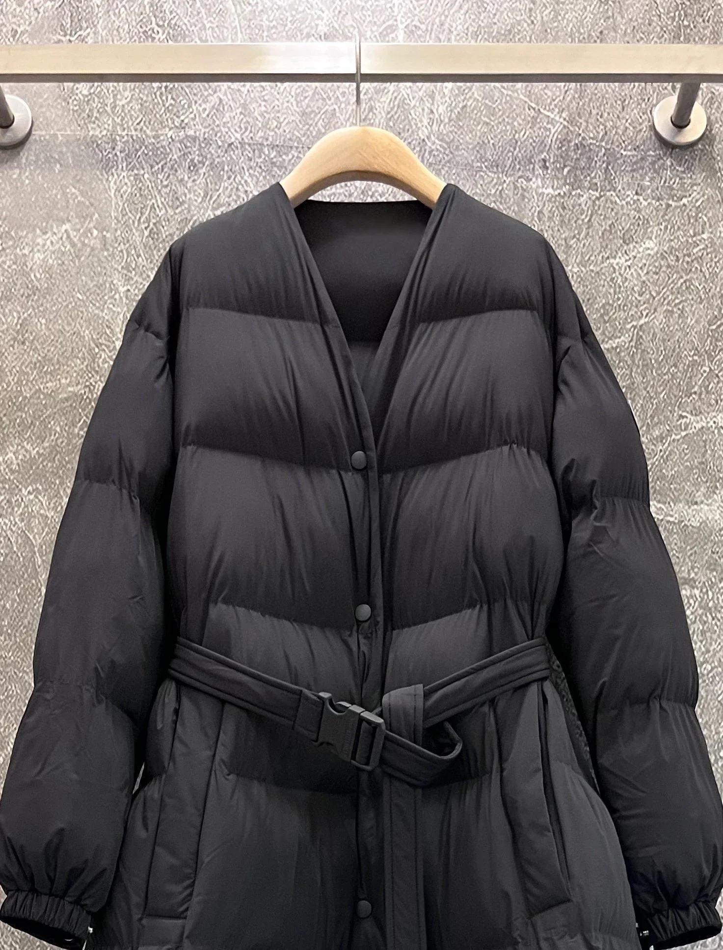 2023 Long Black Winter Jacket Padded Coat Women Runway Designer Warm Windproof Overcoat Chic Windbreaker High Quality European