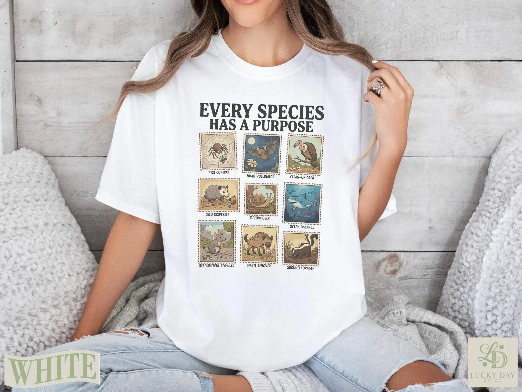 Wildlife Conservation Biology Teacher  Tee Shirt, Ecology Nature Lover Top, Weird Animal Lover Gift T-shirt