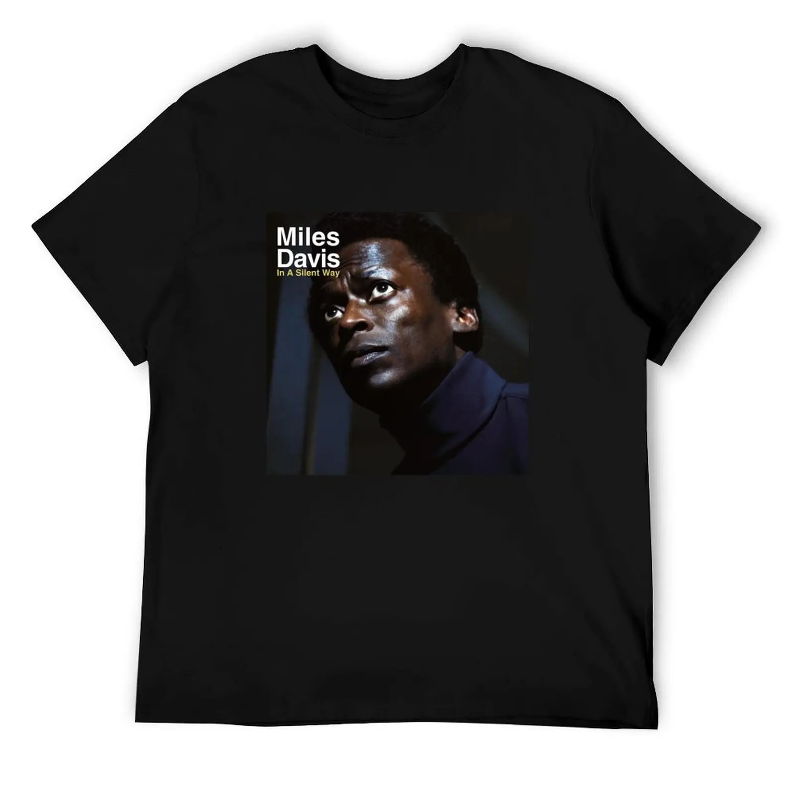 mílés saxophone dávís In A Silent Way Album Cover. T-Shirt man t shirt cotton high quality cotton tshirt 100% T-Shirt #1