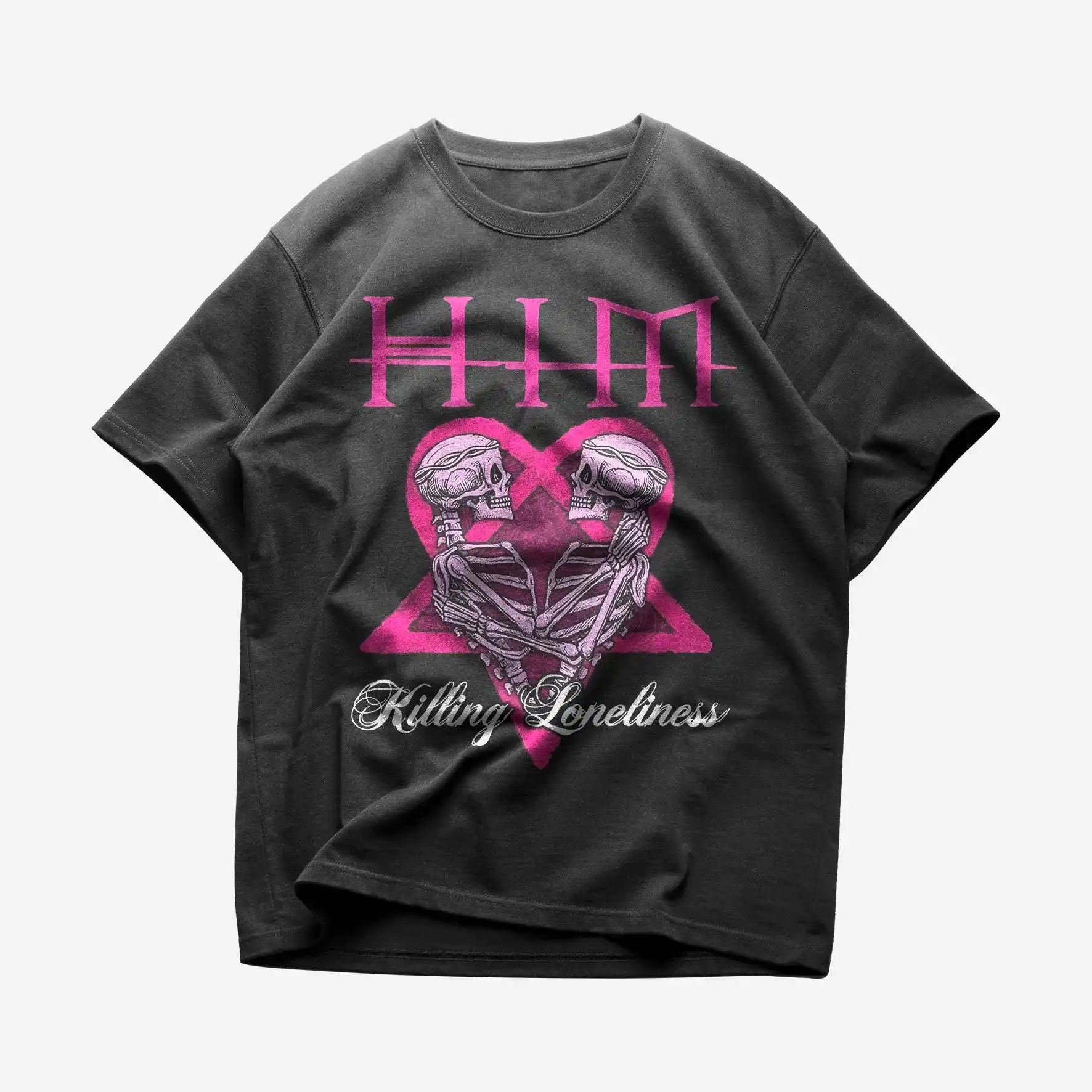 HIM T shirt Rock Music Merch Killing Loneliness Song Cotton