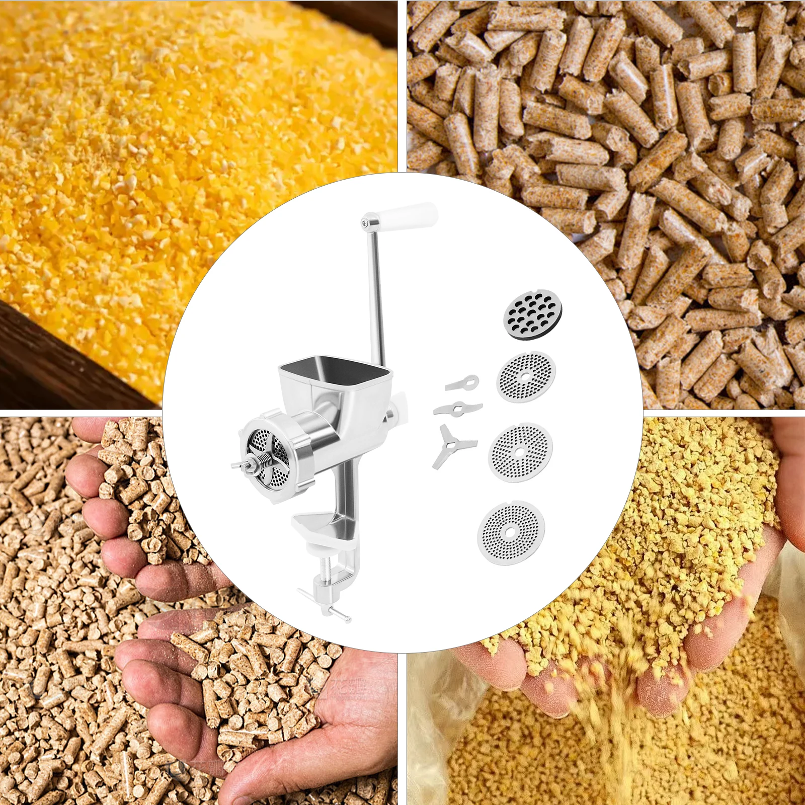1,2 kg Edelstahl Manuelle Tierfutter Pellet Maker Tierfutter Hersteller Pellet Maker Home Pet Stores Zoos