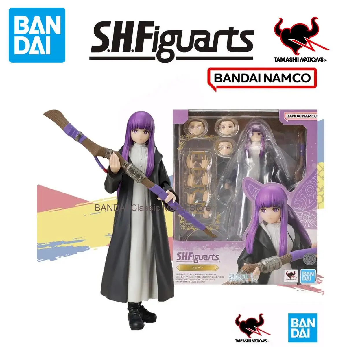 

Bandai оригинальная подлинная шоковая SHF папоротник Beyond JourneyEnd аниме экшн готовая модель коллекция игрушек украшения детский подарок