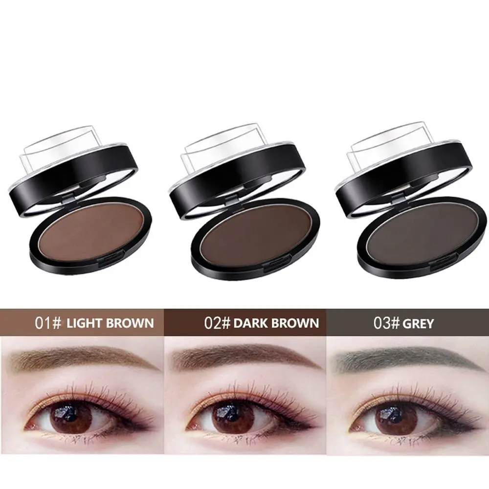 Perfecte vorm Eye Brow Tint Quick Make Up Coloring Wenkbrauwpoeder Stempel Wenkbrauwpoeder Palet Wenkbrauwzegel Stempel Wenkbrauwstempels