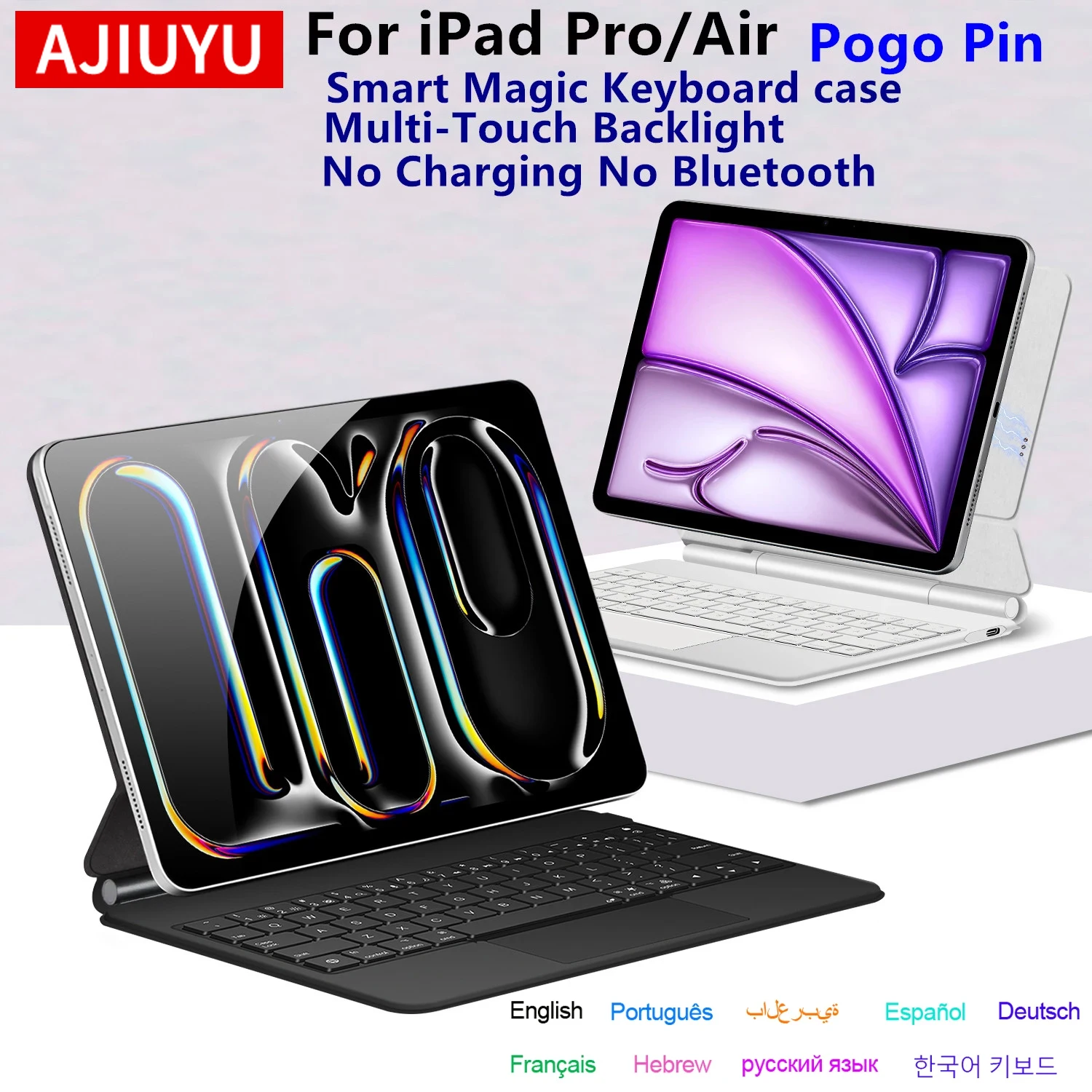 

Pogo Pin Magic Keyboard for IPad Pro M5 11 13 Inch 12.9 M2 M3 2025 Smart Case Keyboard Cover for iPad Air 6 7 8 M3 11 13" Funda