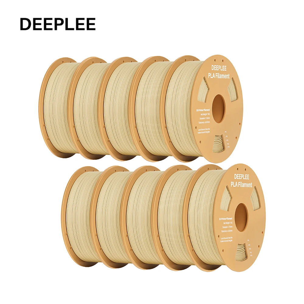 DEEPLEE 5/10KG PLA Filament 1,75mm Lebendige Farben FDM 3D-Drucker Verbrauchsmaterialien Geringe Fadenbildung, Hohe Präzision Deeplee Filament