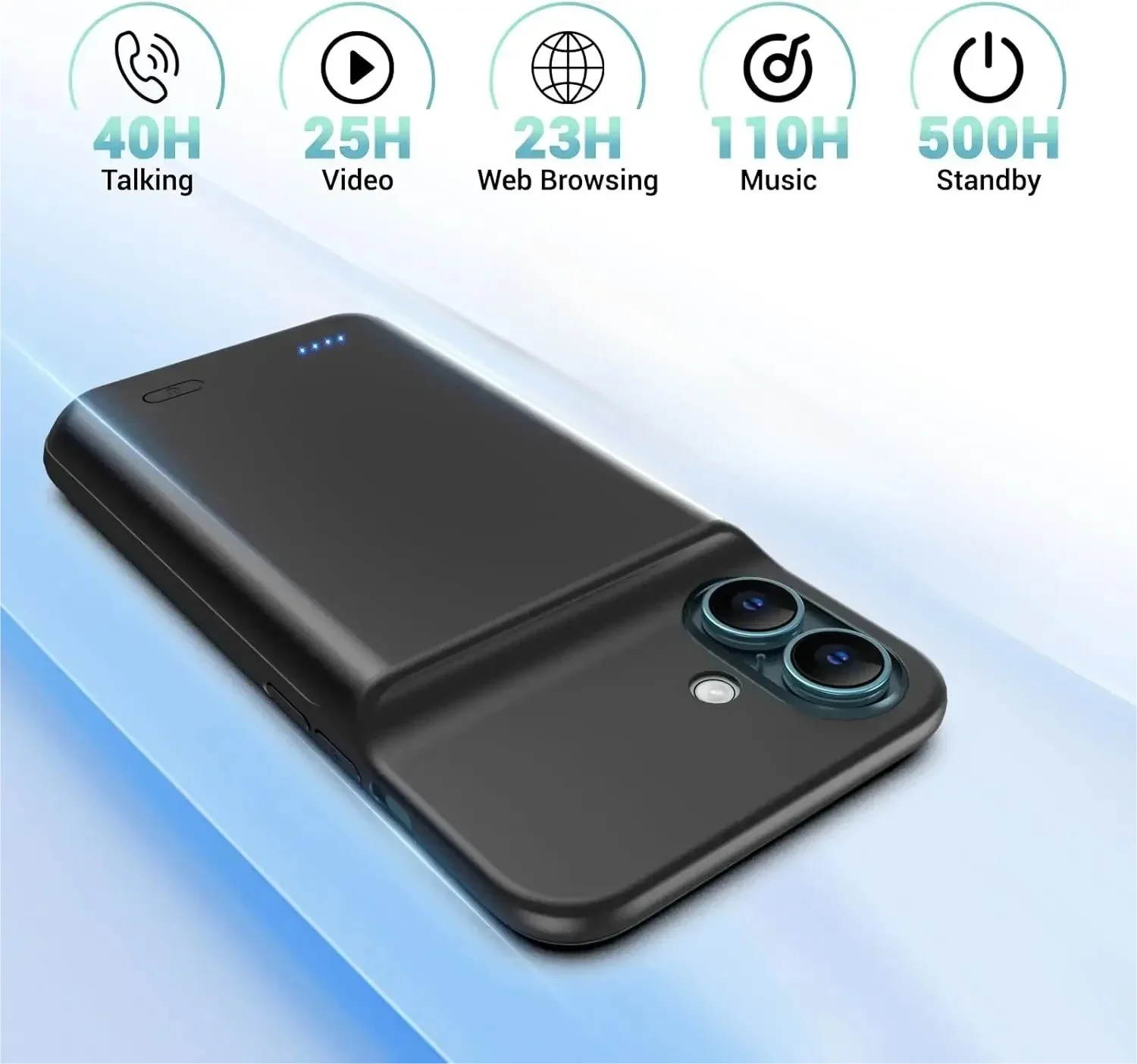 10000mAh آيفون 17 برو 16 زائد حافظة الطاقة 17 الهواء قوة البنك شحن غطاء شاحن البطارية آيفون 17 برو ماكس
