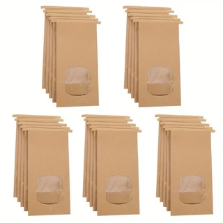 Premium Sturdy Gift Pouches with Visible Window, 21 Count Simple Elegant Design Mini Gift Bags 6.693.542.36 Inch, Ideal Packagin