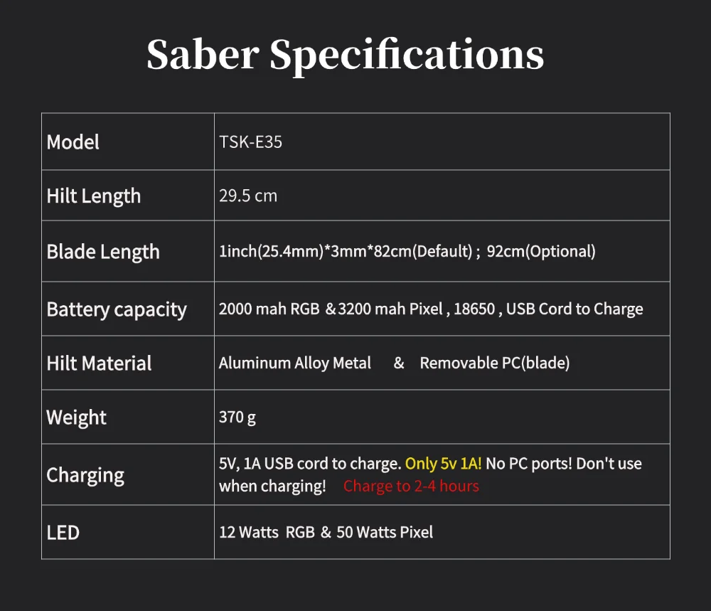 TXQSABER Heavy Dueling Smooth Swing Customized Pixel Lightsaber 1 inch Blade 12 Colors Cosplay Blaster Sword Kids Toys
