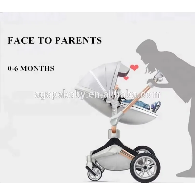 High landscape good view baby stroller type aluminum alloy frame infant corriage