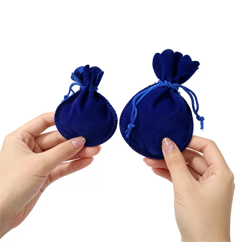 50Pcs Velvet Drawstring Jewelry Bag Storage Pouch for Earring Ring Small Items Gift Holder Necklace Bracelet Collection Bag