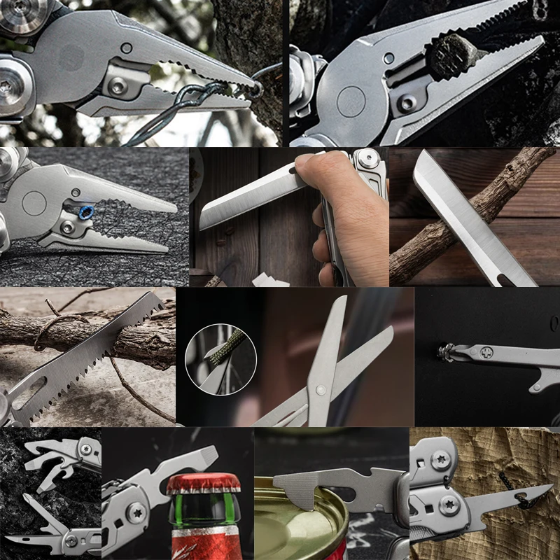 Multifunctional Pliers Folding Portable Outdoor Camping Multi-tool Cutting Scissors Clamp Nippers Screwdrivers Hand Tools image 3
