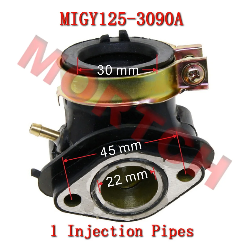 

Original GY6 125cc 150cc Intake Manifold - 1 Injection Pipe GY125-3090A for 125/150cc GY6 engines Motocycle Accessories