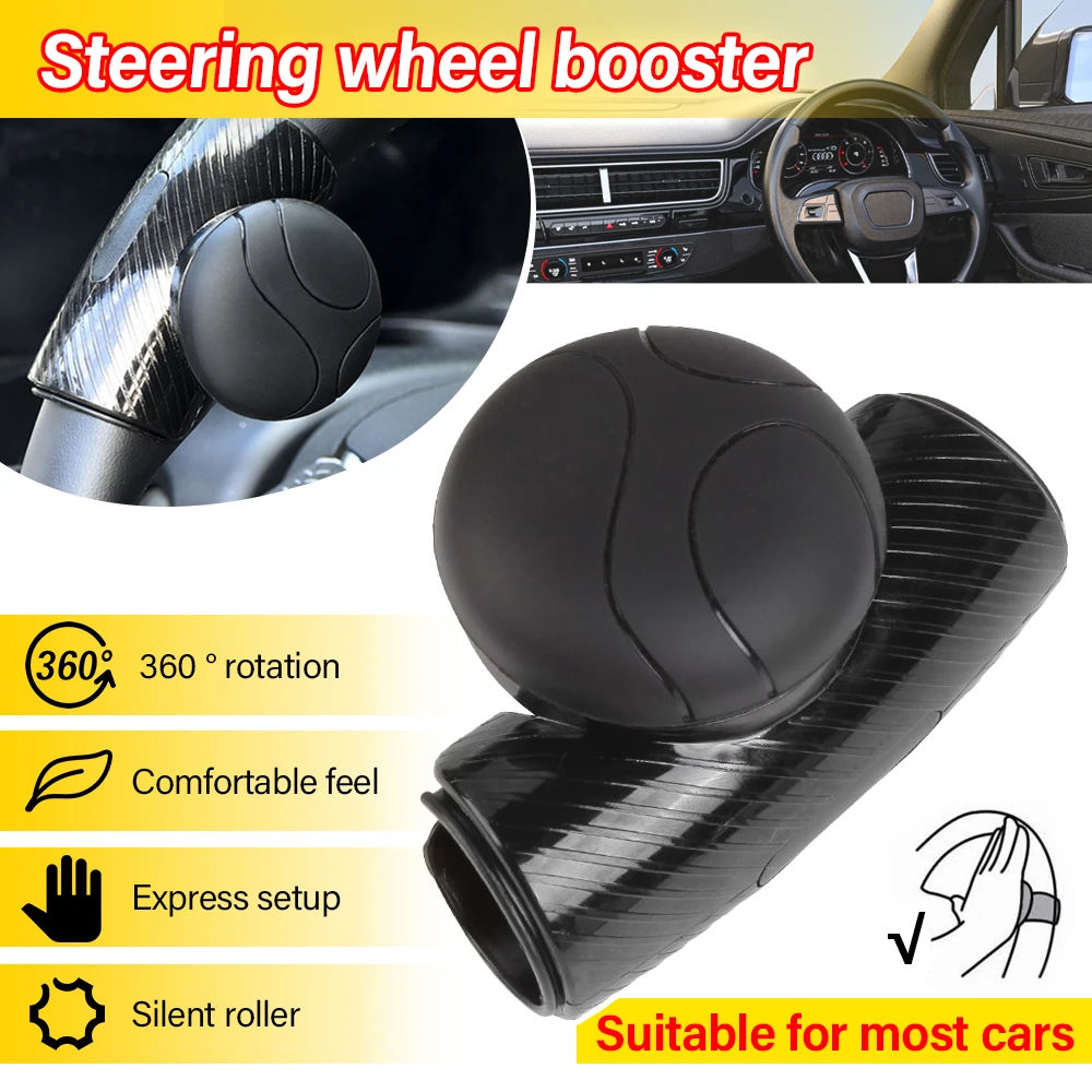 Car Silicone Steering Wheel Knob Ball Steering Booster Car Steeringbooster Power Steering Handle Ball Booster