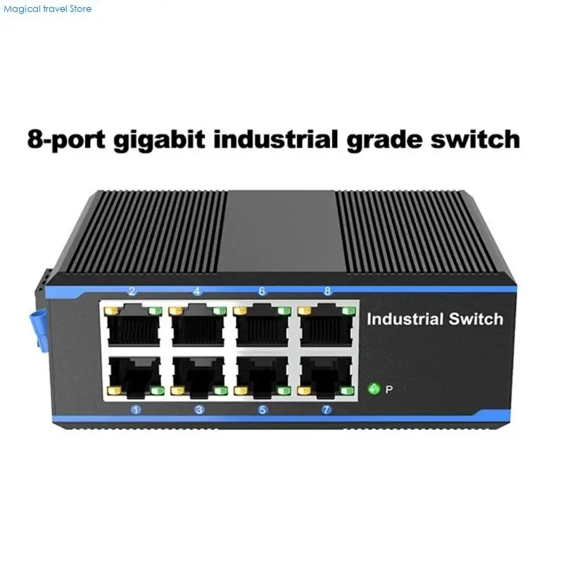 N2UB Fast Speed 8 Port Gigabit Ethernet Switcher Gigabit Industrial Switcher 1000Mbps Networking Ethernet For Industrial