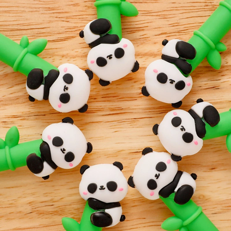 Kreatif Cepat Kering pena netral kartun lucu Panda pulpen menulis lancar pena tanda tangan perlengkapan kantor sekolah