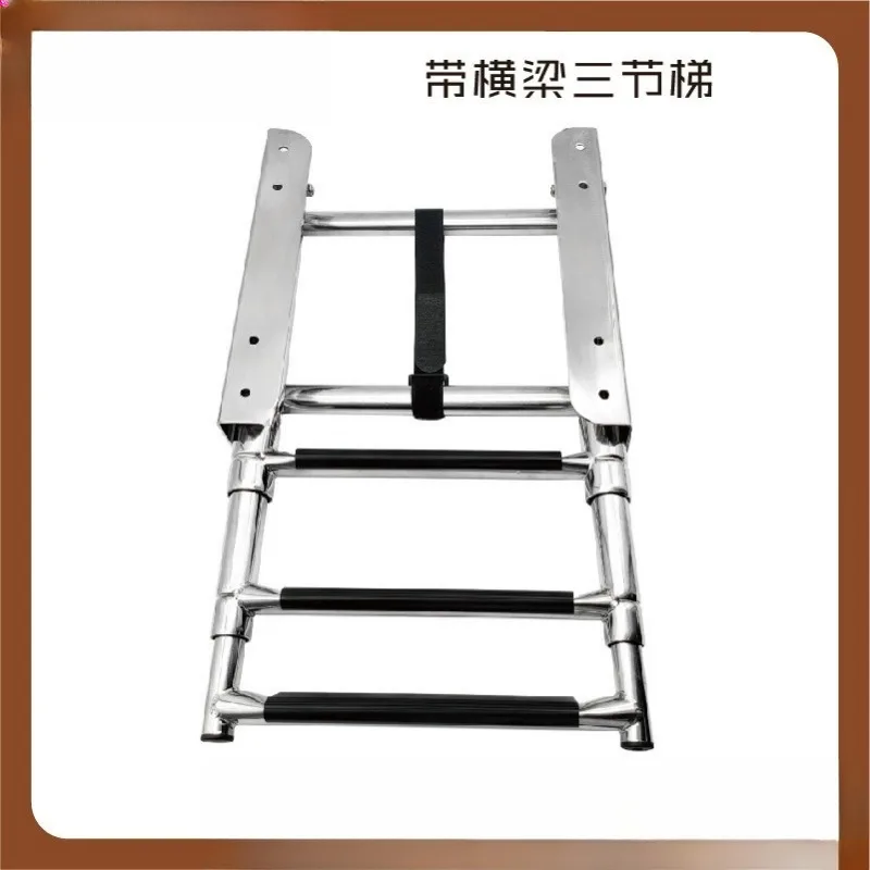 Marine Hidden Slide Boarding Ladder 304 Stainless Steel Retractable Launching Ladder For Yacht Boat Vessel Access Equipment