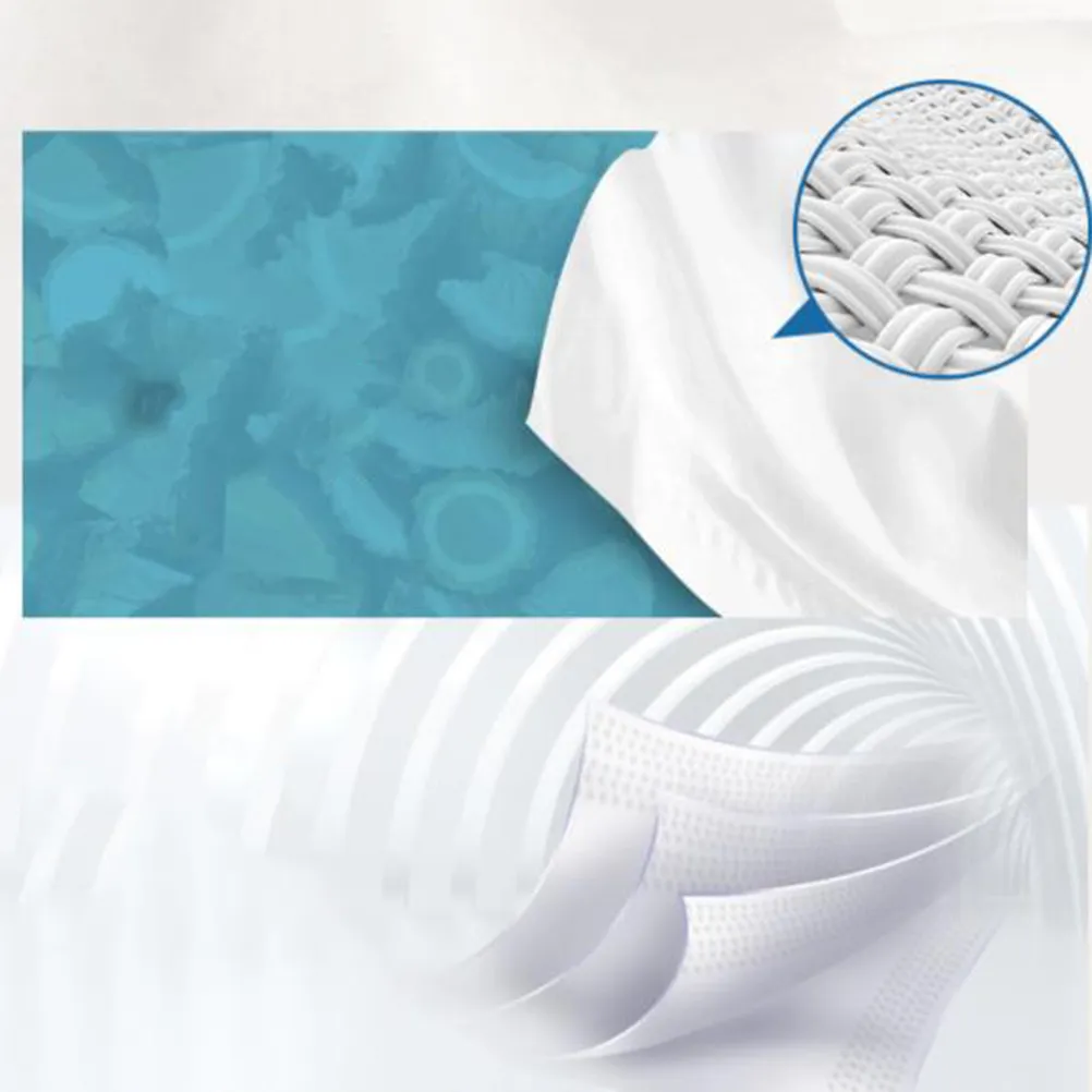 Paquete de 10 Rollos de Papel Higiénico sin Núcleo, Hecho de Pulpa de Madera, Grueso y Suave, para Uso en el Hogar, Baño y Oficina