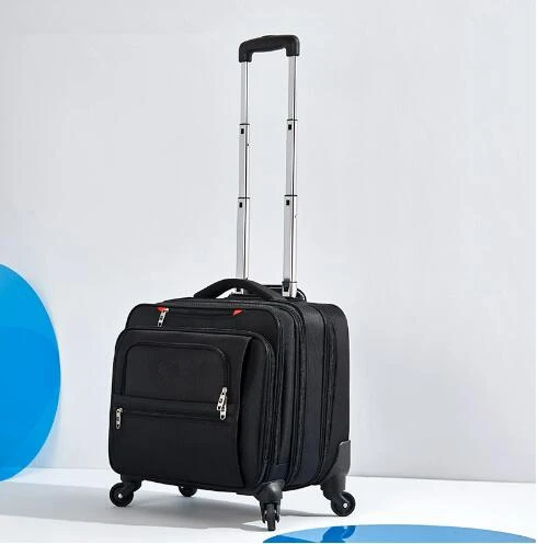 Mannen Business Trave Bagage Koffer 18 Inch Cabine Formaat Oxford Laptop Trolley Tassen Met Wielen Handbagage Koffer Tas