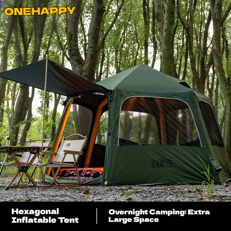 

Automatic inflatable tent outdoor camping overnight camping equipment full set of portable folding thick sunscreen