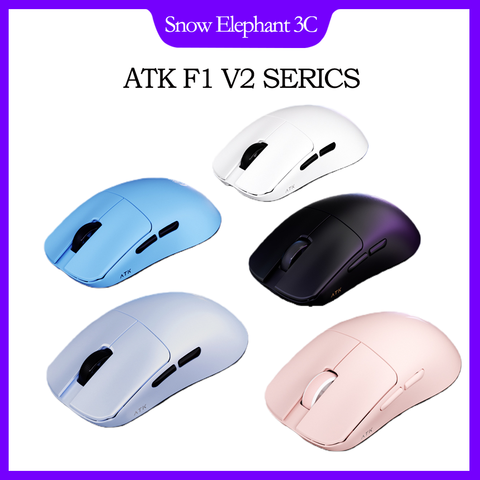 New ATK Blazing Sky F1 V2 Ultimate Wireless Mouse Lightweight PAW3950Ultra 8000Hz Ergonomic Extreme Symmetry Gaming E-sport