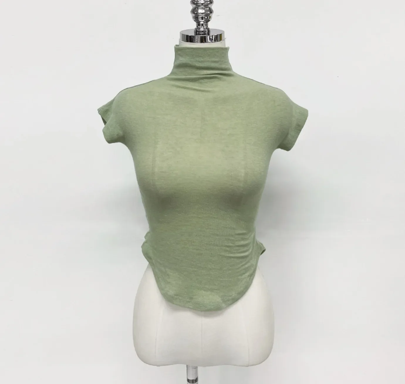 2026 Casual Summer T-Shirt Women Basic O Neck Woman Clothes Sexy Low Chest See Through Soft Slim Tops Tee Shirt Femme